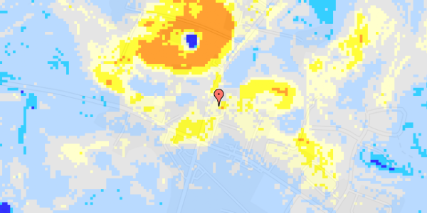 Ekstrem regn på Skanderborgvej 10