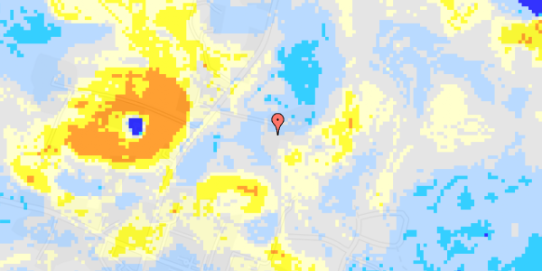 Ekstrem regn på Skanderborgvej 16