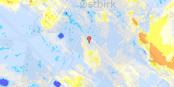 Ekstrem regn på Søndermarken 5C