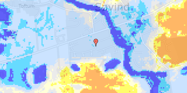 Ekstrem regn på Søvangen 1C