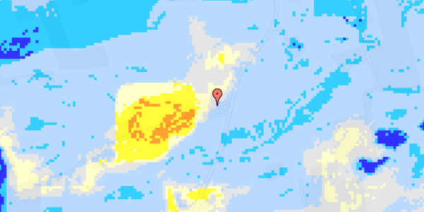 Ekstrem regn på Tyrrestrupvej 2