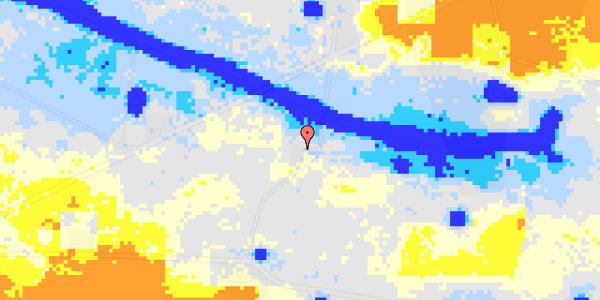 Ekstrem regn på Diagonalvejen 109