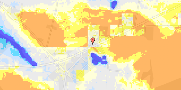 Ekstrem regn på Diagonalvejen 122