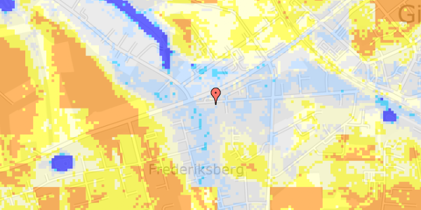 Ekstrem regn på Frederiksberggade 55