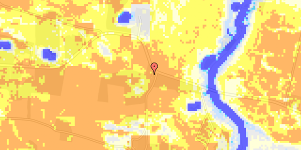 Ekstrem regn på Horsbjergvej 37