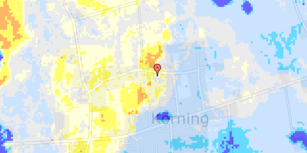 Ekstrem regn på Korning Gammelby 26