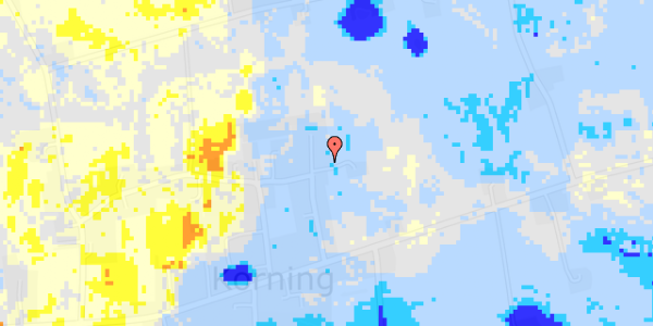 Ekstrem regn på Oluf Lerches Vej 22