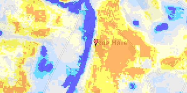 Ekstrem regn på Røde Møllevej 10