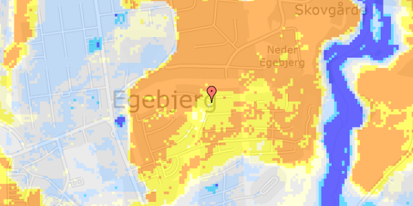 Ekstrem regn på Bavnehøjvej 1