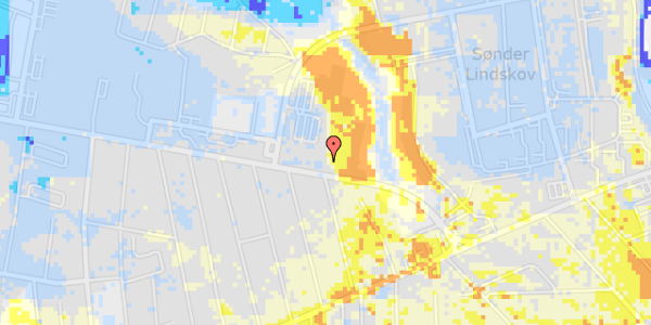 Ekstrem regn på Beringsvænget 22, 1. th