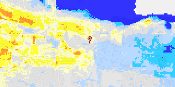 Ekstrem regn på Dannebrogsgade 14