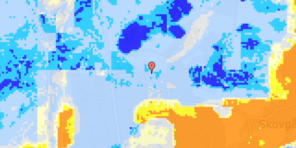 Ekstrem regn på Gl Egebjergvej 23