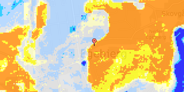 Ekstrem regn på Grusdalsvej 14