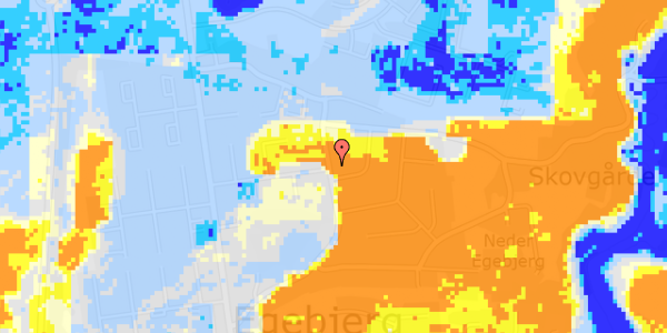 Ekstrem regn på Grusdalsvej 28