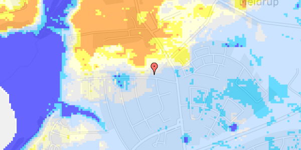 Ekstrem regn på Gyldenløvesvej 12