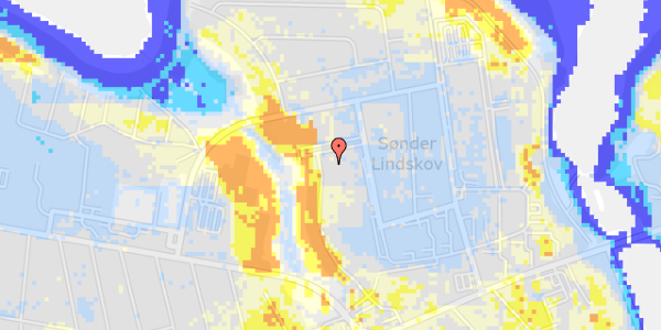 Ekstrem regn på Hybenvej 31, st. 250