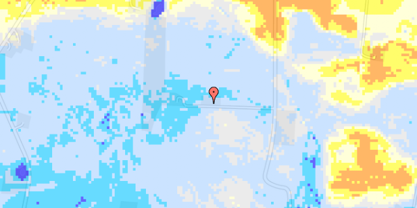 Ekstrem regn på Over Vrøndingvej 8