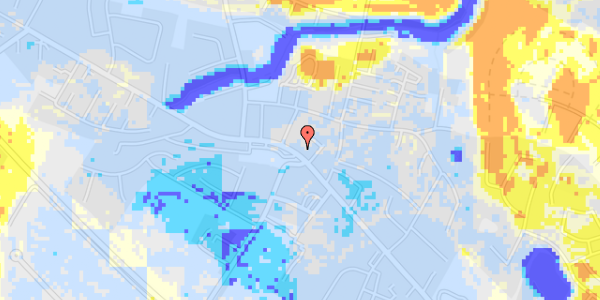 Ekstrem regn på Silkeborgvej 190