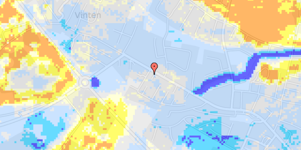 Ekstrem regn på Silkeborgvej 237