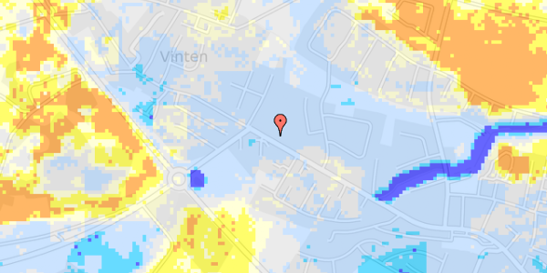 Ekstrem regn på Silkeborgvej 238