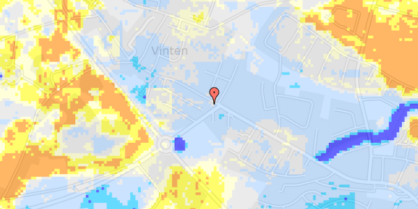 Ekstrem regn på Silkeborgvej 247