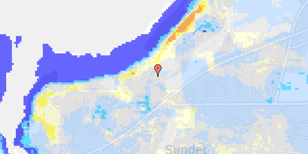 Ekstrem regn på Sundgårdsvej 41