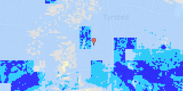 Ekstrem regn på Sydvestvej 46