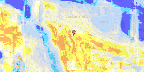 Ekstrem regn på Vestervang 1B