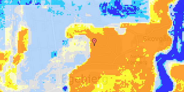 Ekstrem regn på Østerhøjsvej 1