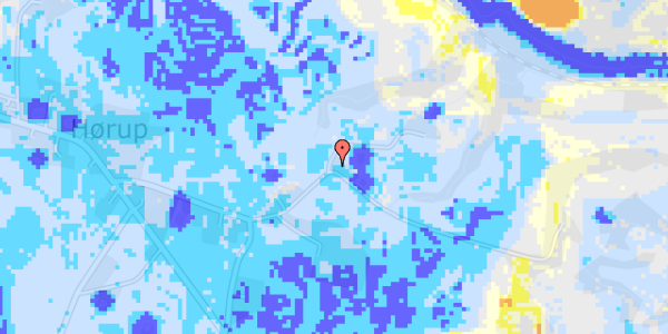 Ekstrem regn på Bjerregårdsvej 9