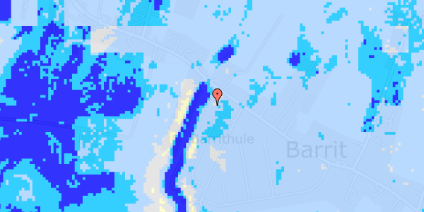 Ekstrem regn på Barrit Langgade 120