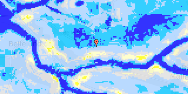 Ekstrem regn på Bellevej 25