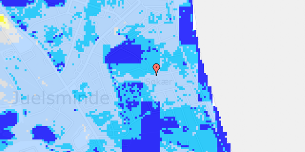 Ekstrem regn på Elmealle 17