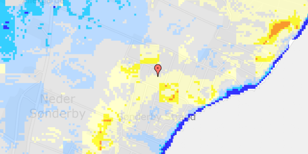 Ekstrem regn på Frede Juels Vej 215