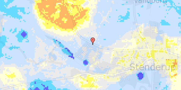 Ekstrem regn på Fuglkær 1