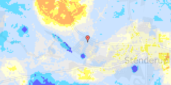 Ekstrem regn på Fuglkær 19