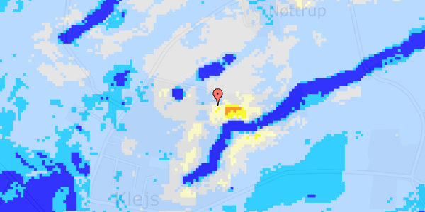 Ekstrem regn på Holstdalsvej 30