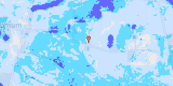 Ekstrem regn på Hornum Østermarksvej 1