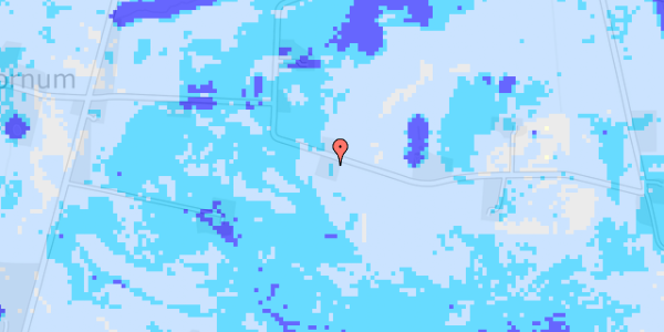 Ekstrem regn på Hornum Østermarksvej 2
