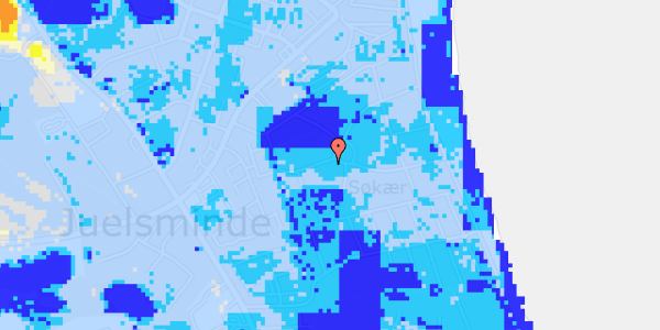 Ekstrem regn på Hyldealle 1