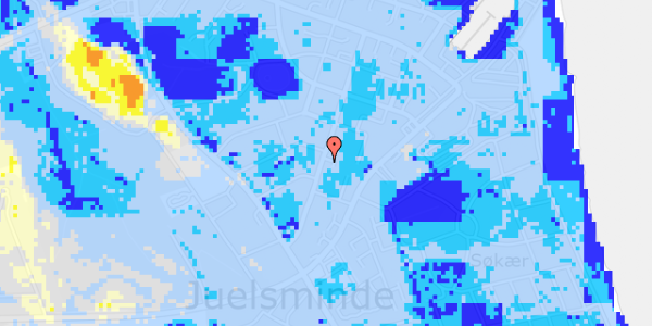 Ekstrem regn på Juelsgade 25