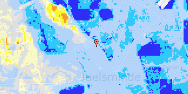 Ekstrem regn på Kirkebakken 1