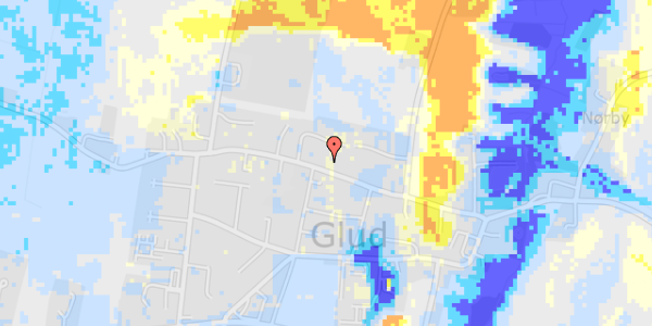 Ekstrem regn på Glud Kirkevej 16