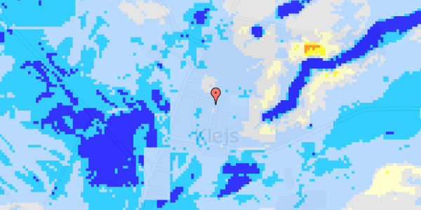 Ekstrem regn på Klejs Møllevej 6