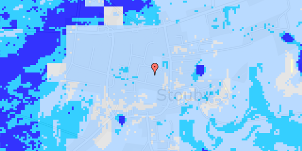 Ekstrem regn på Stouby Møllevej 10