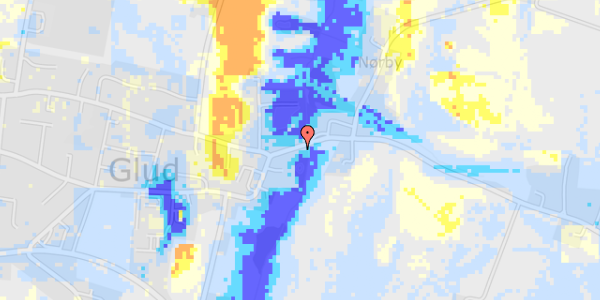 Ekstrem regn på Nørbyvej 8