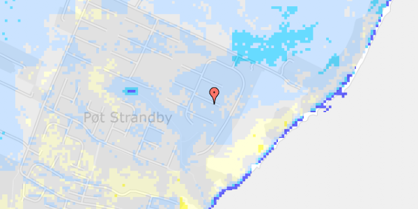 Ekstrem regn på Pøt Strandby 70