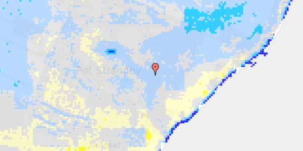 Ekstrem regn på Pøt Strandby 107