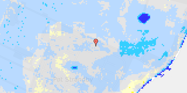 Ekstrem regn på Pøt Strandby 123