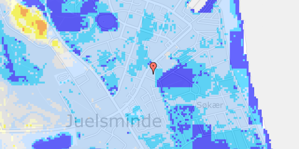 Ekstrem regn på Rousthøjs Alle 35